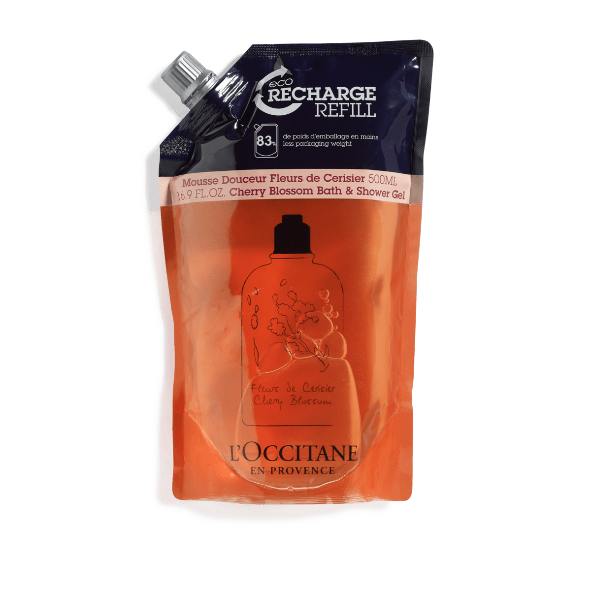 Eco Refill Gel de Ducha Flor de Cerezo 500ml - L'Occitane Panama