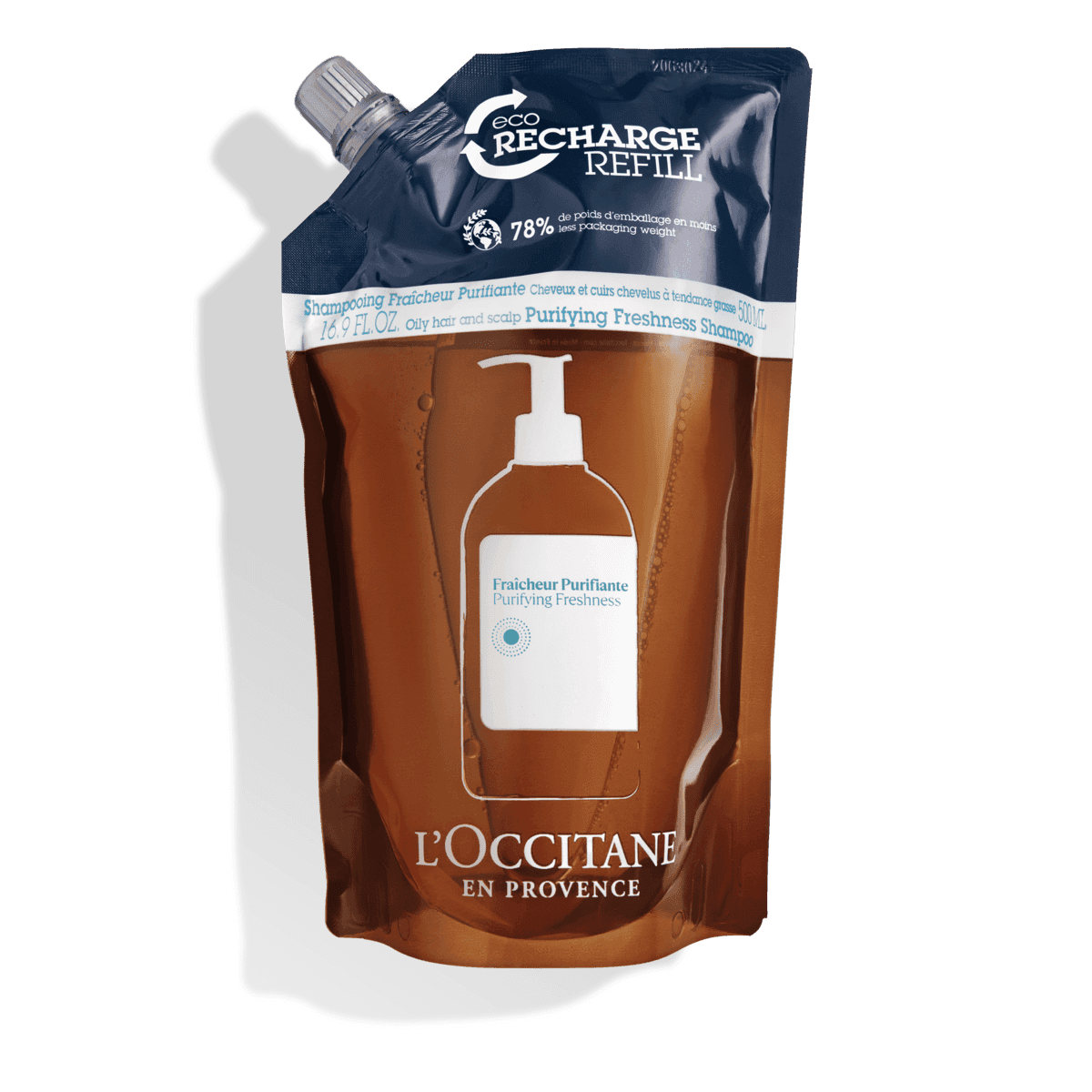 Ecorrecarga Champú Frescor Revitalizante Aromacología 500ml - L'Occitane Panama