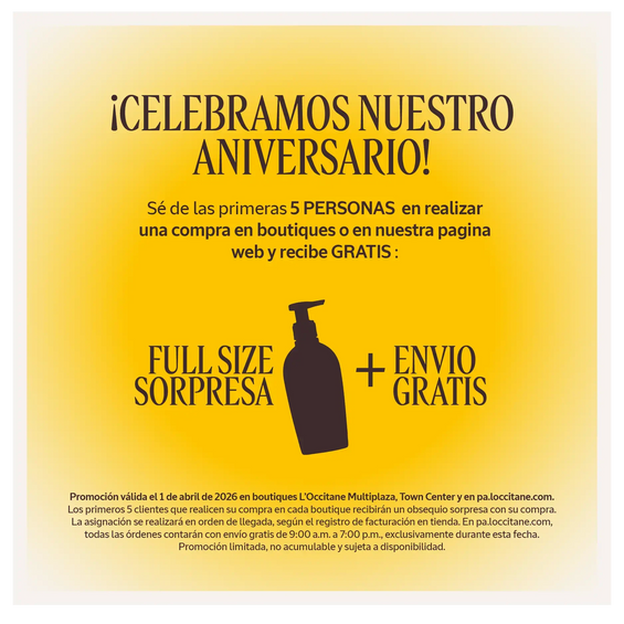 Regalo por Compras por 50 Aniversario GWP-Abril-aniversario 